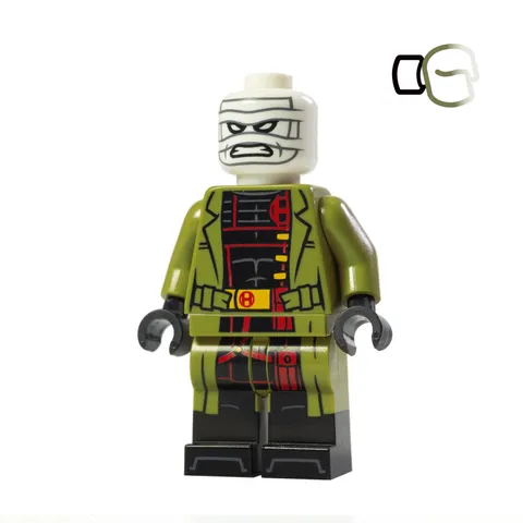 LEGO Minifig Hush Batman Villain Pad Printed by Excelsior Customs Silent Stitch