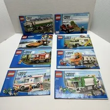 LEGO City Instruction Manuals Set of 8 Different Models