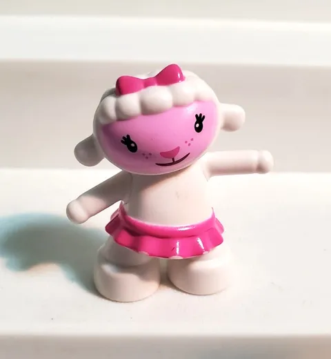 Lego Duplo Sheep Lamb Animal Easter Pet W/ Pink Bow & Tu-Tu Easter Lambie Doc