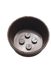 1x Lego Container 5x5x2 Brown Bowl Wood Trough Barrel Lookout 6260 442425 4424