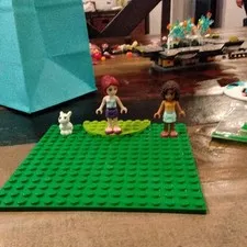 LEGO Friends Mini Doll Minifigure Lot of 3 with White Bunny Rabbit