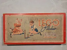 LEGO Vintage Wood Blocks - LEGO Number 500. Full set of 36 blocks in original box