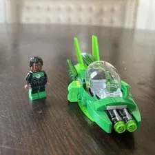 LEGO DC Super Heroes Green Lantern John Stewart Minifig & Ship (11914) As-is