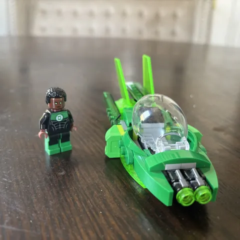 LEGO DC Super Heroes Green Lantern John Stewart Minifig & Ship (11914) As-is