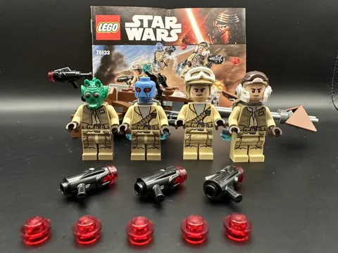 🐟 LEGO Star Wars Rebel Alliance Battle Pack 75133 100% Complete Retired -no box