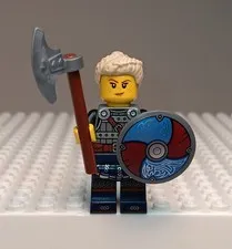 LEGO Ideas Viking Shield Maiden Minifigure Axe and Shield idea170 21343 Complete