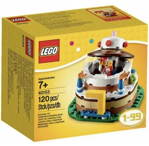 LEGO Iconic Birthday Cake Minifigure Ages 1-99 Lego 40153 Sealed Set