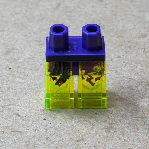 LEGO Ninjago Ghost Minifigure Legs Trans-Neon Green Purple Hips