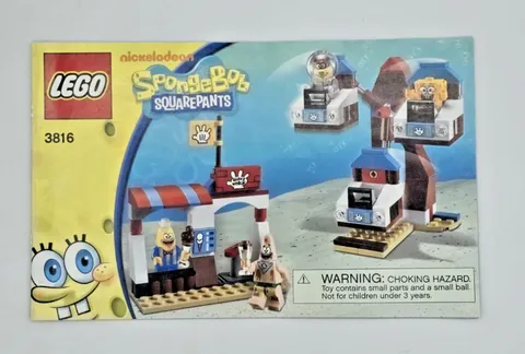 LEGO SPONGEBOB SQUAREPANTS Glove World 3816 INSTRUCTION MANUAL Only 2011 Retired