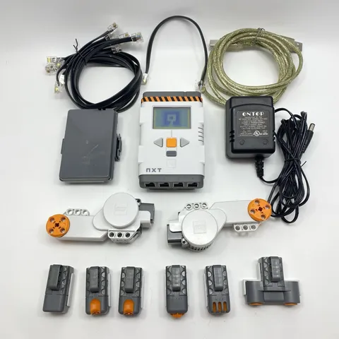 Lego NXT Mindstorm Part Lot Intelligent Brick Servo Motors Sensors Cable Battery