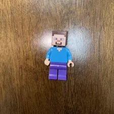 LEGO Minifigure Steve With Diamond Pickaxe min009 Minecraft c11