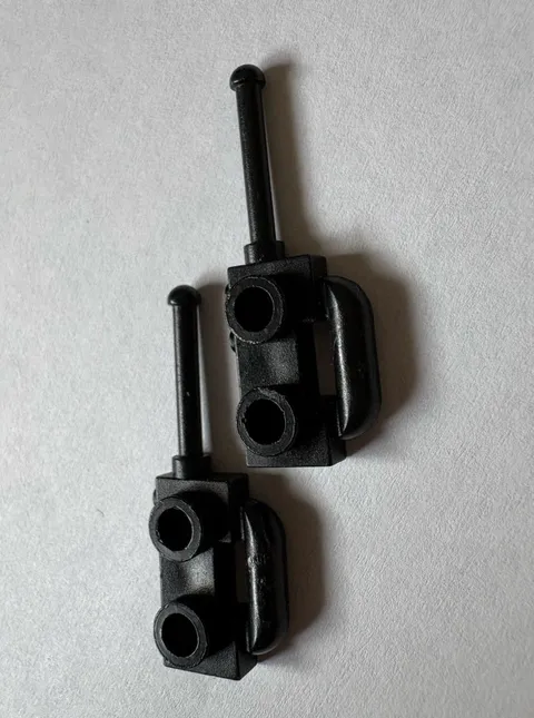 Vintage LEGO Black Walkie Talkie Radio Minifigure Accessories Lot of 2