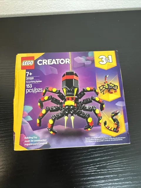 LEGO Creator 3 in 1 Wild Animals Surprising Spider 31159 New Sealed 153 pcs