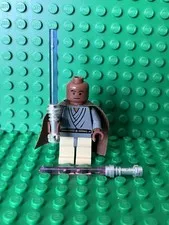LEGO Star Wars Non Light Up Mace Windu SW0148 With Chrome Lightsaber