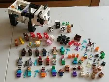 Lego Minecraft Lot ~ Minifigure Collection 21188 Llama Village 21245 Panda & HTF