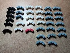 LEGO BULK LOT 36 HINGE SWIVEL BRICK COMPLETE ASSEMBLY 1X4 #3830C01