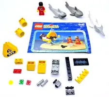 LEGO Set#6599 Replacement Parts Pieces Sharks Minifig Instructions Vintage