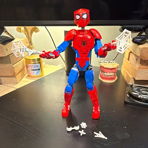 LEGO 76226 Spider-Man Adjustable Action Figure w/ Spider Web Complete *no manual