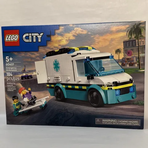 LEGO City Emergency Ambulance 60451 NISB New Sealed 2 Minifigures