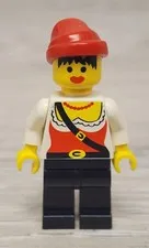 Lego Pirates pi057 Female w/ Black Legs & Red Bandana - Minifigure