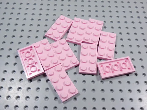 LEGO Lot of 10 Pink 2x4 Plates BN
