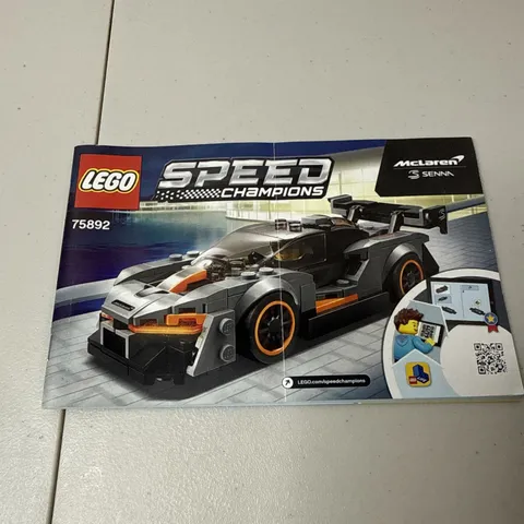 LEGO Speed Champions: McLaren Senna (75892) Instructions Only