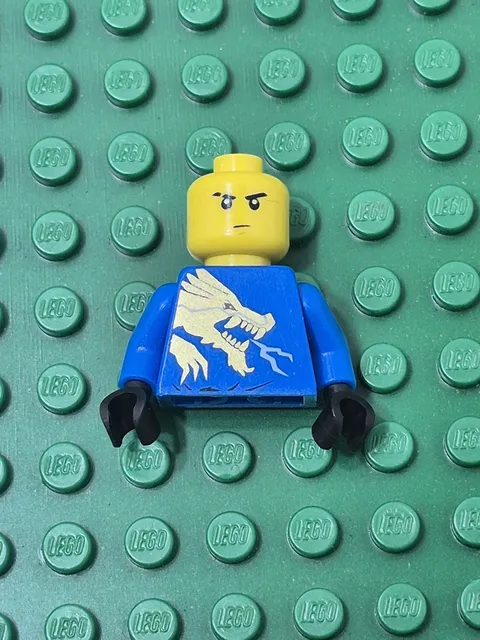 Authentic Lego Ninjago Jay DX Torso & Head ONLY Piece Part Incomplete Minifigure