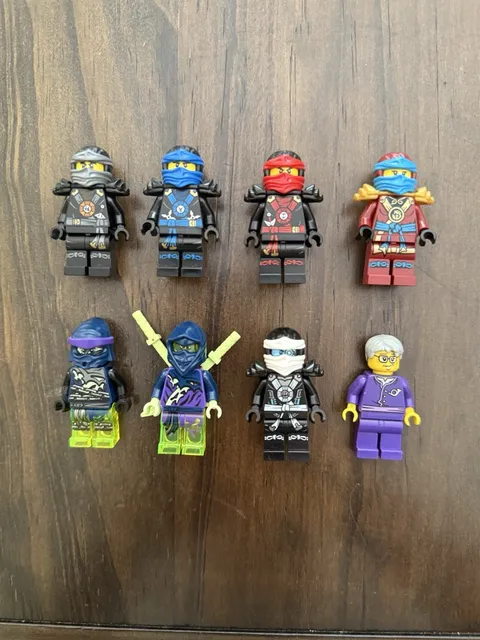 Lego Ninjago Lot of 8 DEEPSTONE (Possession) minifigs Kai, Jay, Zane, Cole, Nya