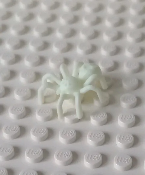 1x Lego Animal Spider White Glows in the Dark Abdomen Extended