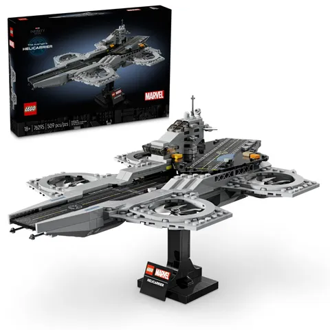 LEGO Marvel Avengers Helicarrier Display Building Set Adults 76295