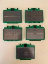 Set of 5 LEGO Green eLAB Solar Panels (22578) STEAM, Math Education, Vintage