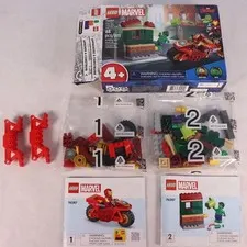 LEGO 76287 Marvel Iron Man with Bike and The Hulk 68pcs New Open Box Sealed Bags