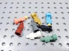 LEGO Lot of 8 Statuette Trophy Minifig Coral Black White Gold Red BS