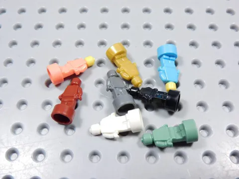 LEGO Lot of 8 Statuette Trophy Minifig Coral Black White Gold Red BS