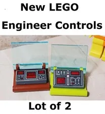 New LEGO Star Wars Computer Controls Laptop Engineer WARP DRIVE Red Screen Set