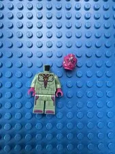 LEGO Minifig SH0303 Vision Sand Green with Yellow Spot On Forehead Missing Cape