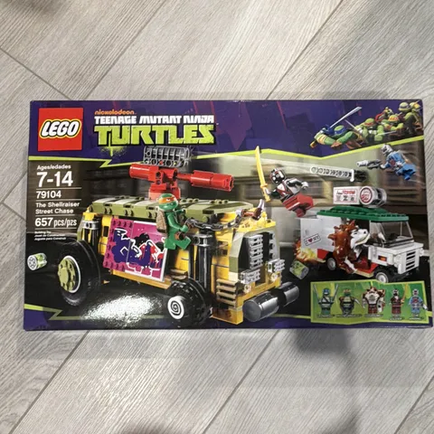 LEGO TMNT The Shellraiser Street Chase 79104 657pc Box Set Ages 7-14