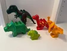 Vintage Lego Duplo Dinosaurs Lot of 6