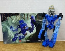 LEGO Bionicle 8533 Gali Toa Mata 2001 Figure w Manual Incomplete No Mask