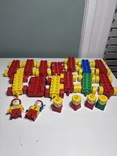 Lot Of Vintage Duplo Lego People Duplo Clowns Duplo Car Bases