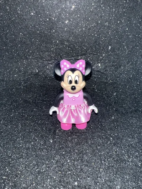 Lego Duplo Minnie Mouse Figure Disney With Pink Polka Dot Fabric Skirt 2.5" A3