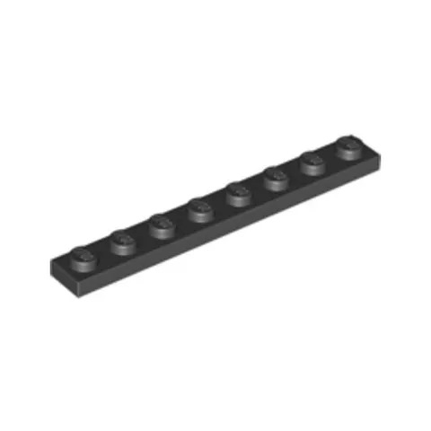 Lego Bricks Parts 10x Dark Stone Grey 1x8 Studded Plate Tile - 4210998 3460 NEW