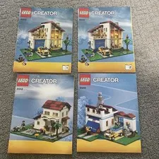 Lego Creator 31012 Family House Instruction Books x4  ONLY Manuals