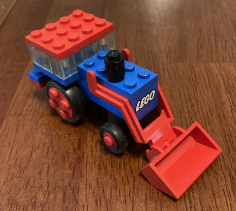 Vintage Lego Legoland Set 604 Excavator 1971 Blue Tractor
