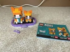 LEGO BrickHeadz Pets Ginger Tabby & Kitten 40480 269pcs Complete Set No Box