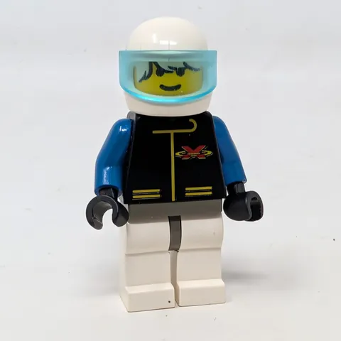 LEGO Xtreme Team Minifigure Black Torso White Helmet Blue Visor xt002