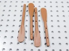 LEGO Lot of 4 Reddish Brown Oars Paddles Utensil Accessory Minifig Boat BM