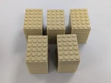 LEGO New x50 Tan Plate 4 x 6 # 3032