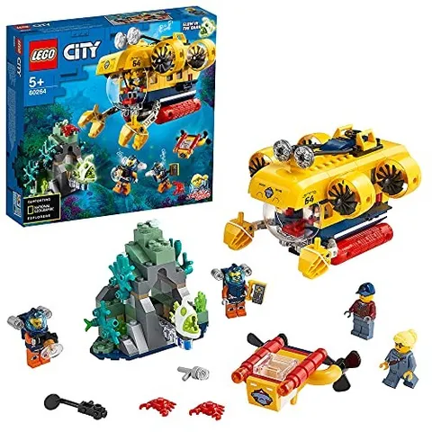 LEGO City Sea Explorers: Submarine Diving Adventure - Boys Ages 5 and up 60264