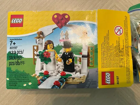 LEGO 40197 Wedding Favor Set Incomplete? Retired 2018 Cake Topper Minifigs